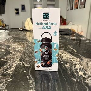 National Parks of the USA Water Bottle - Black